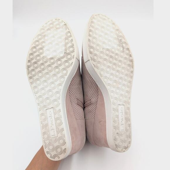 Linea Paolo Anna Designer Wedge Sneaker Bootie Pink/White Size US9.5M EU40 - Picture 8 of 12
